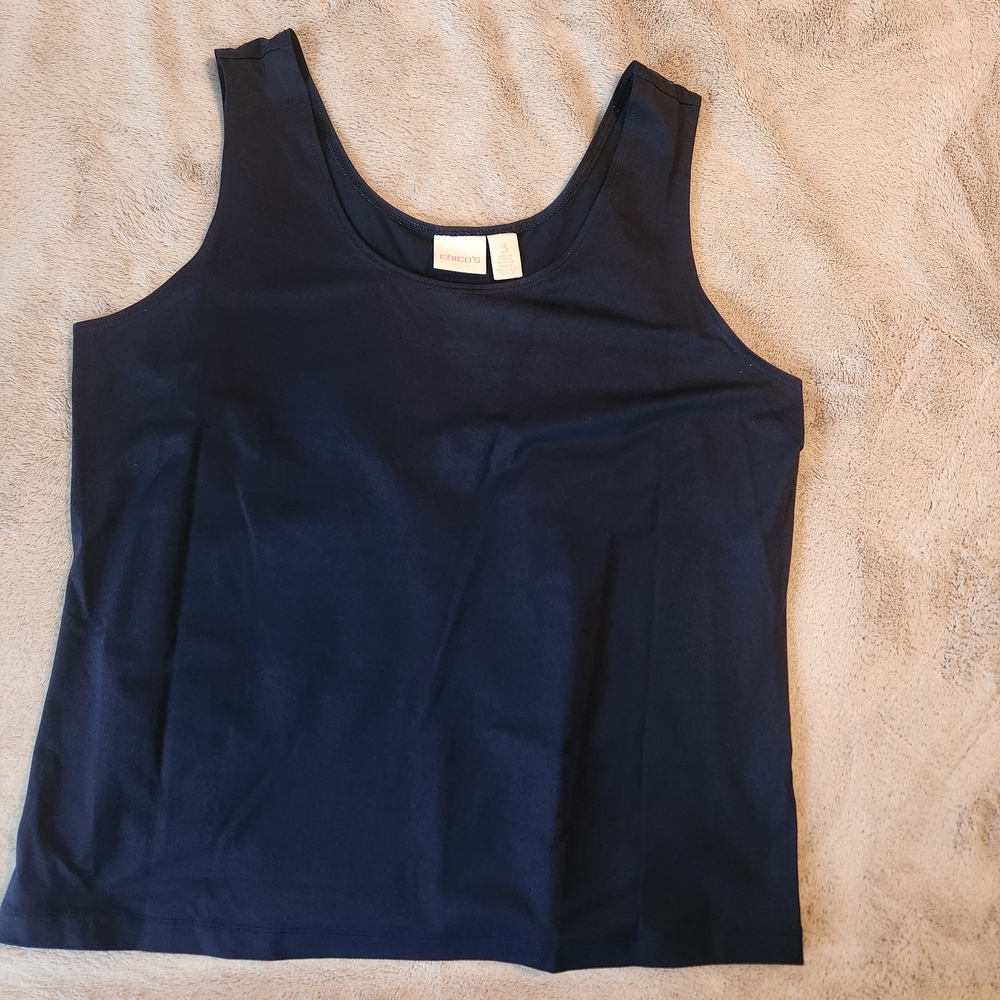 Chico's Navy Camisole Top with Soft Fabric